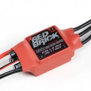 HobbyKing Red Brick (2~7S) 70A ESC V2 electronic speed controller on a white background.