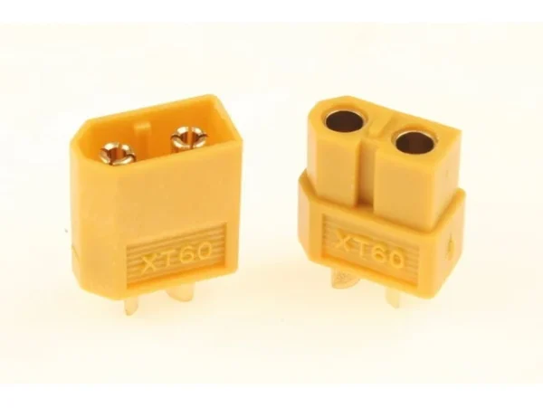 Amass XT60 Connectors Male & Female 1 Pair Nylon Yellow